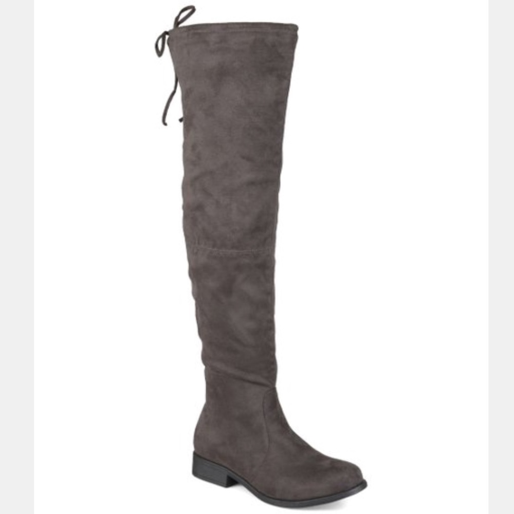 Over the knee wide calf boot